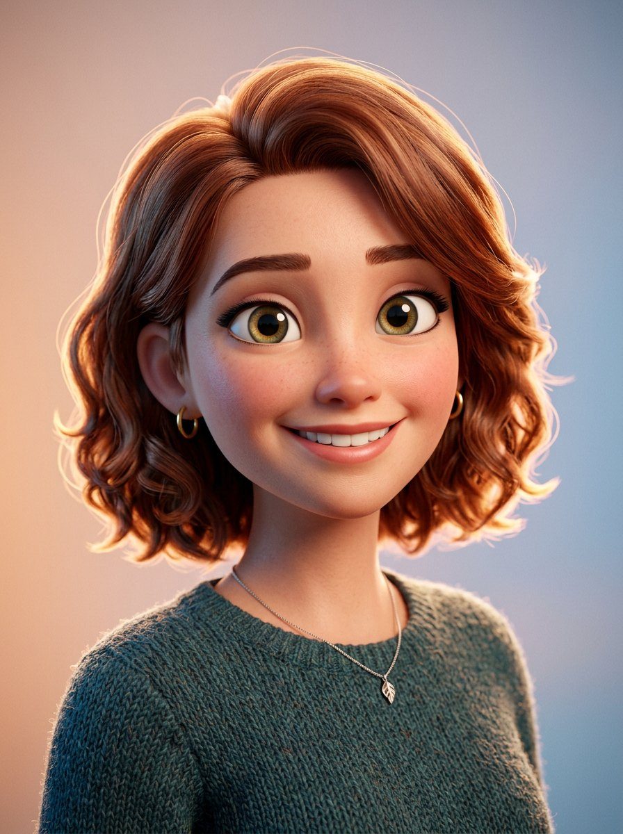 Personal AI portrait prompt result from the PromptPic library