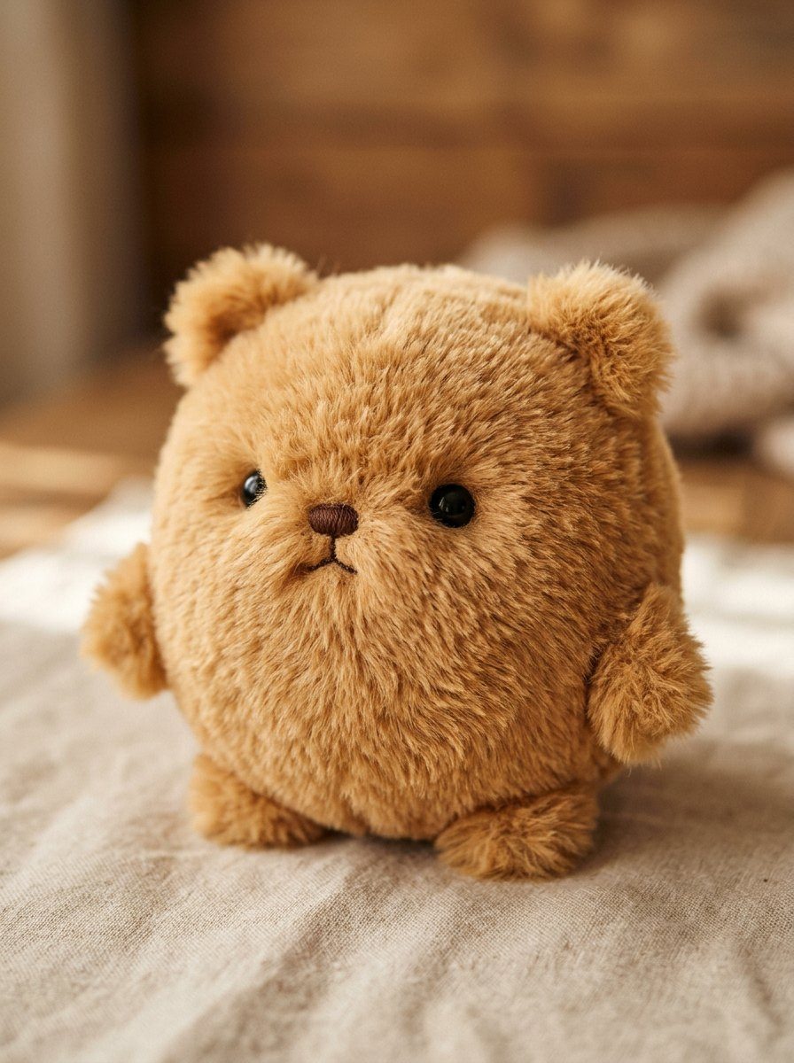 Teddy bear plush fur filter effect sample from the PromptPic personal library