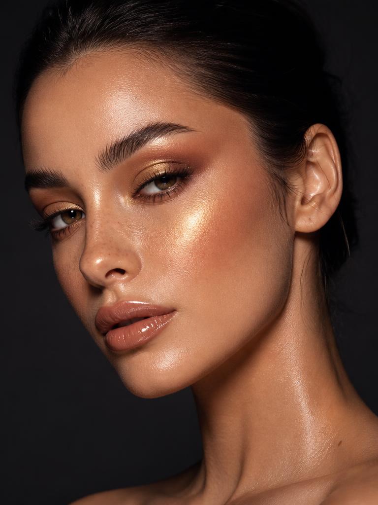 Glass Skin Beauty Campaign — Beauty AI image prompt example generated with Gemini (beauty, makeup)